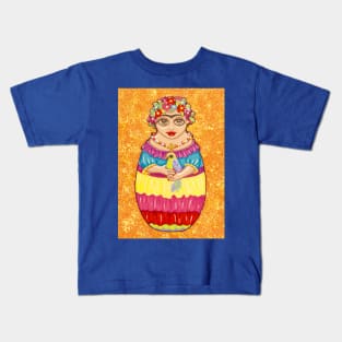 Mexican Babushka Kids T-Shirt